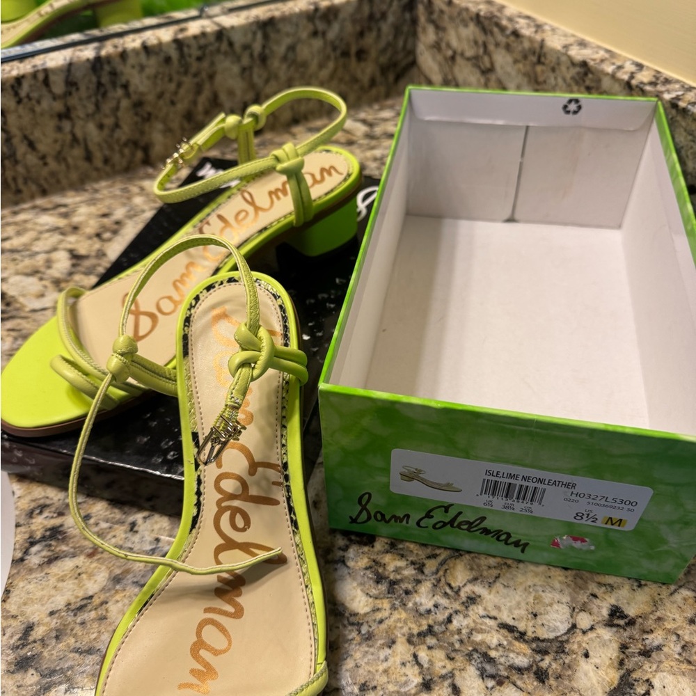 Sam Edelman Lime Green Sandals